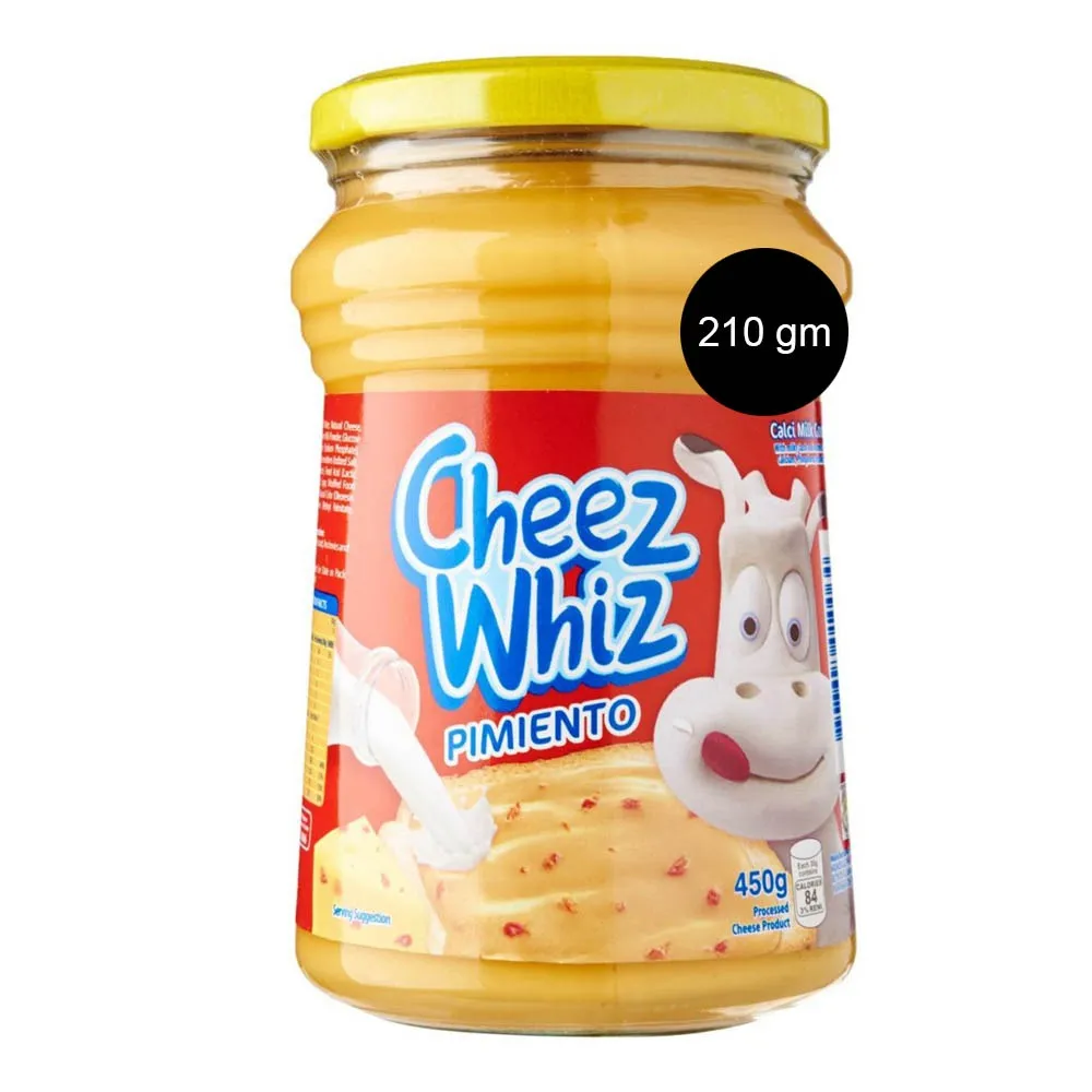Kraft Cheez Whiz Pimento 210 grams
