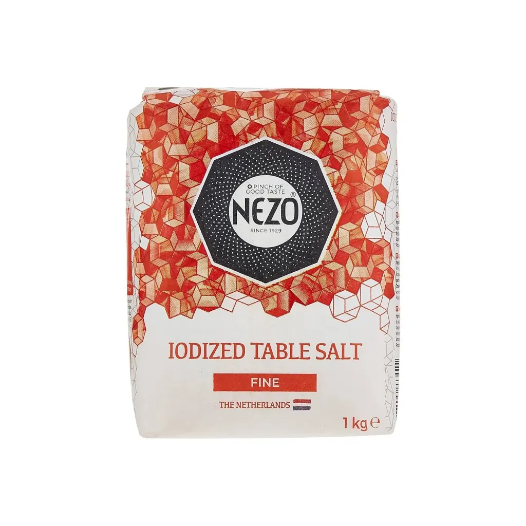 Nezo Iodized Table Salt Fine Red 1 Kilogram